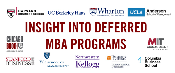 Logos of participating business schools: Harvard Business School, UC Berkeley Haas, Wharton, UCLA Anderson, Chicago Booth, MIT Sloan, Stanford Business, Yale School of Management, Northwestern Kellogg, UVA Darden, and Columbia Business School